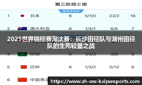 2025世界锦标赛淘汰赛：长沙田径队与湖州田径队的生死较量之战